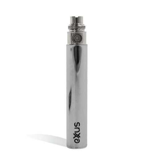 Silver front view Exxus Vape 900 Cartridge Vaporizer on white studio background