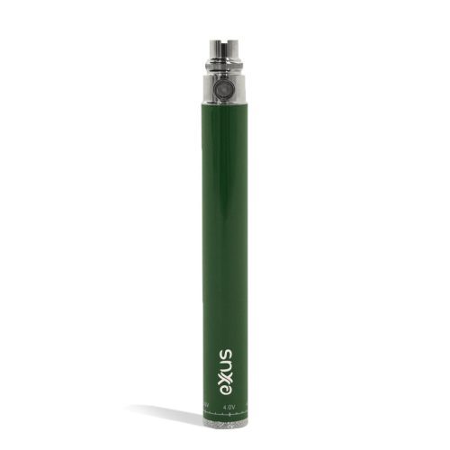 Green front Exxus Vape 1100 Cartridge Vaporizer on white background