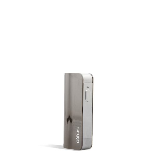 Gunmetal Tech side view Exxus Vape Snap VV Mini Cartridge Vaporizer on white studio background